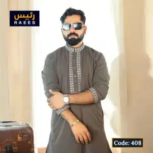 Spandex Deep Grey Panjabi