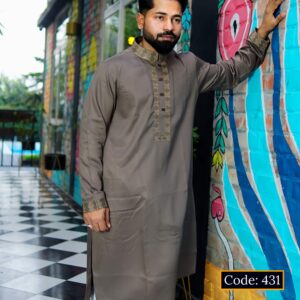 Luxury Glassy Cotton Panjabi