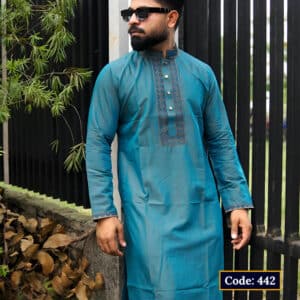 Premium Glassy Cotton Panjabi